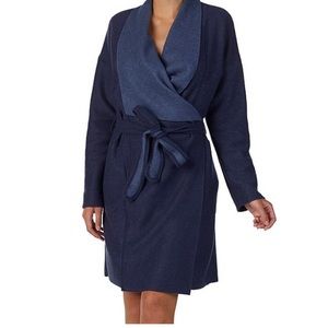 Donna Karan Felt Fleece Robe with Tie